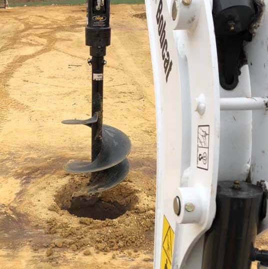 excavation auger hole